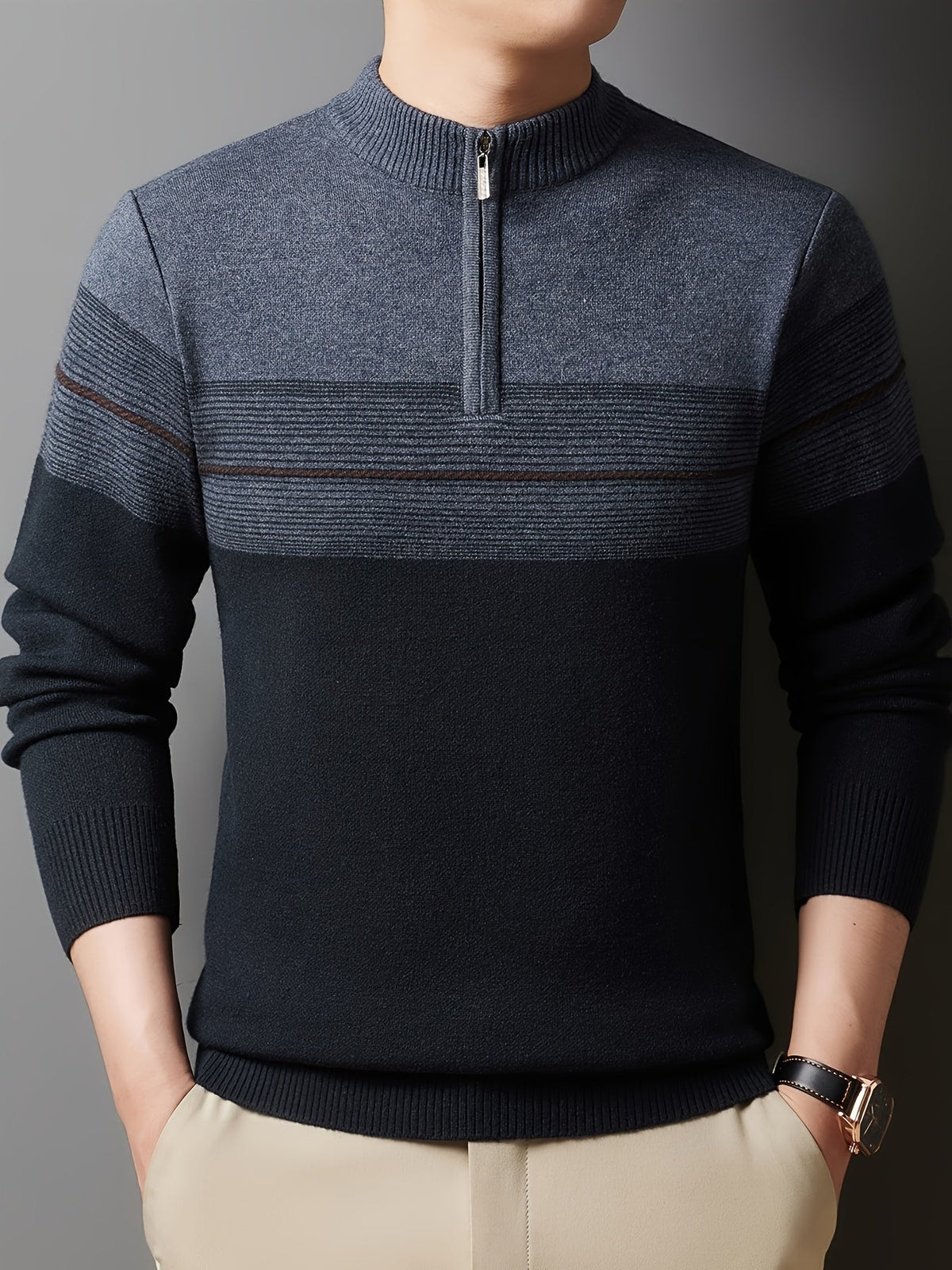 Dalton | Men's Cozy Quarter-Zip Sweater