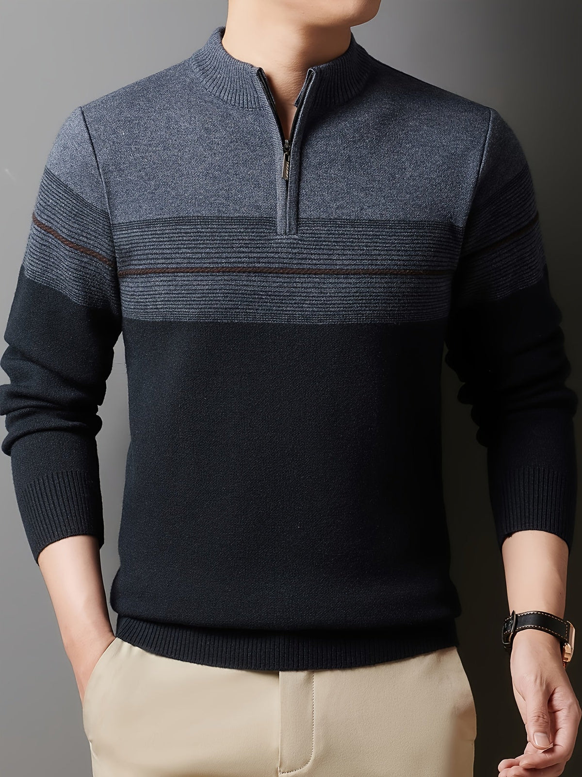 Dalton | Men's Cozy Quarter-Zip Sweater