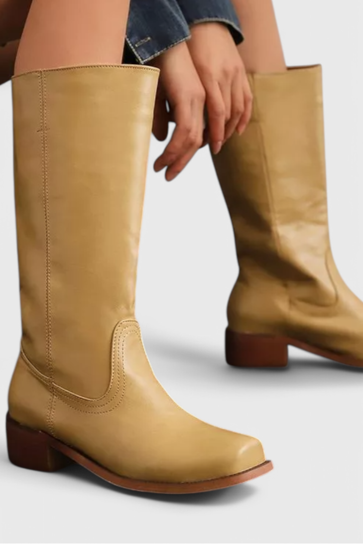 Darveth | Women's Knee-High Block Heel Boots