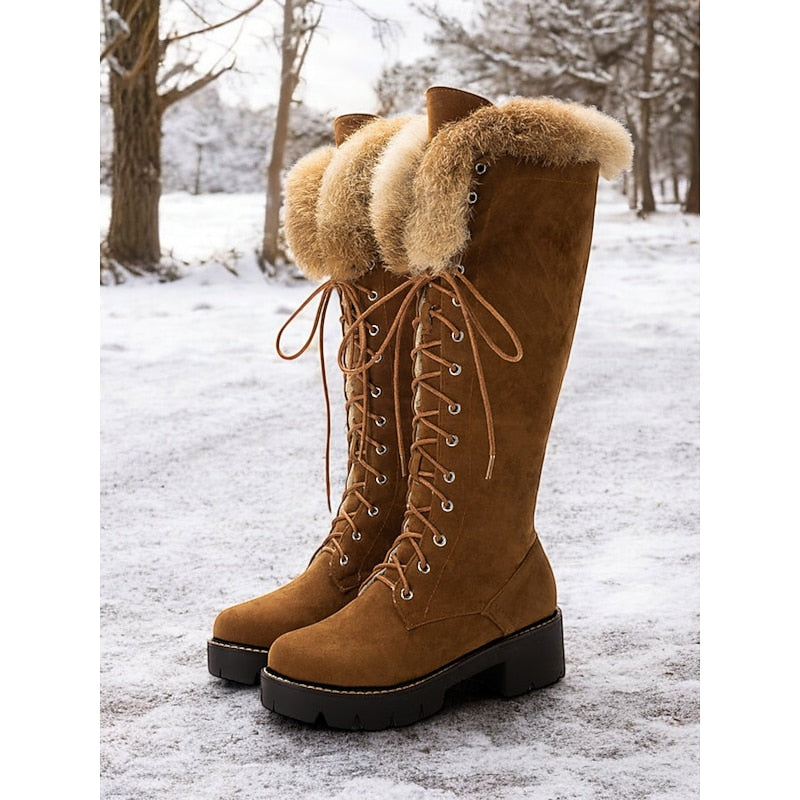 Delvara | Women's Waterproof Winter Boots Knee-High