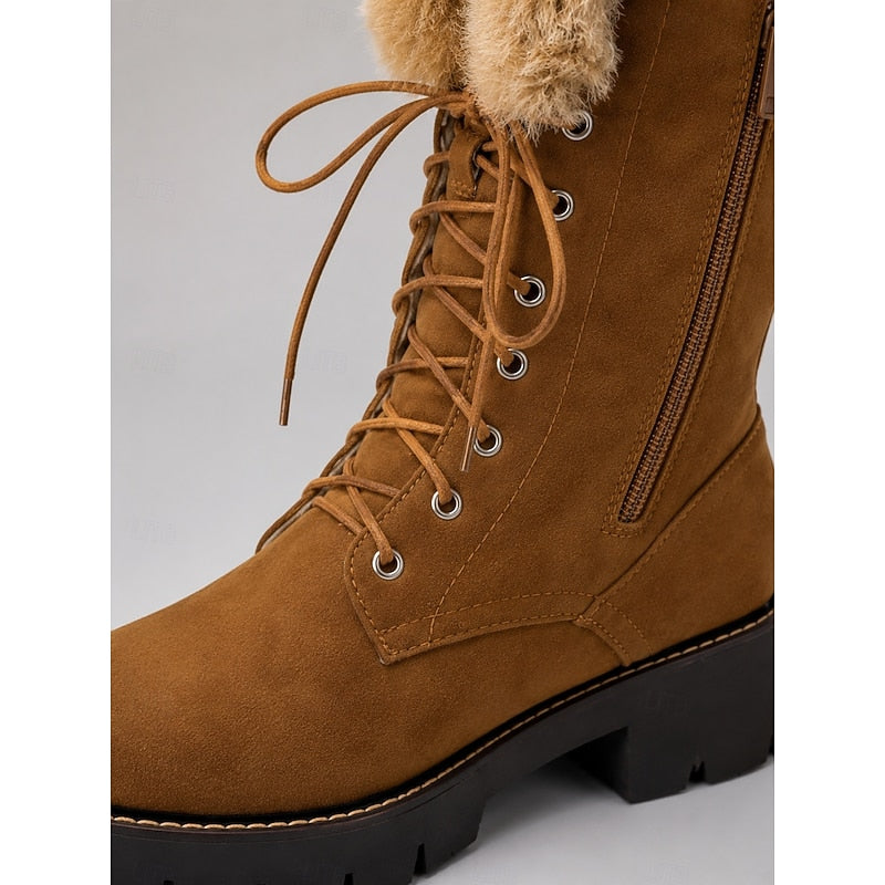 Delvara | Women's Plush-Lined Knee-High Boots