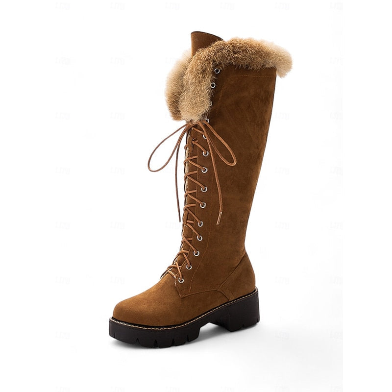 Delvara | Women's Plush-Lined Knee-High Boots