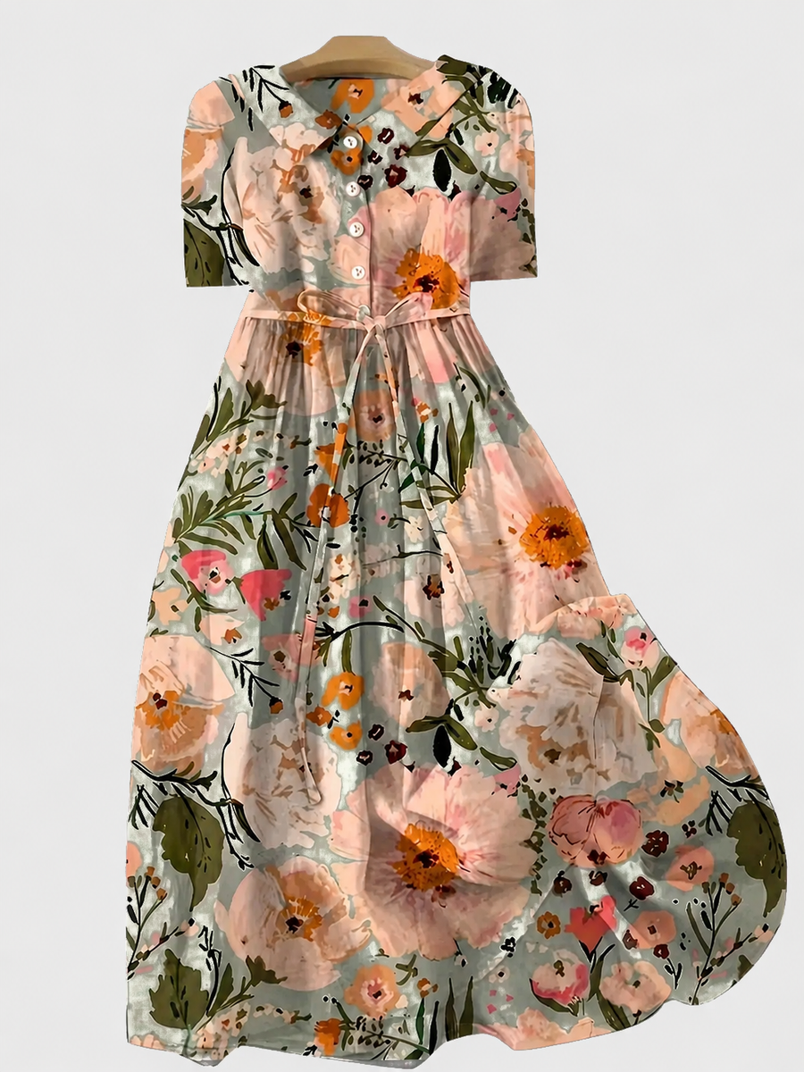Rose | A-Line Floral Dress