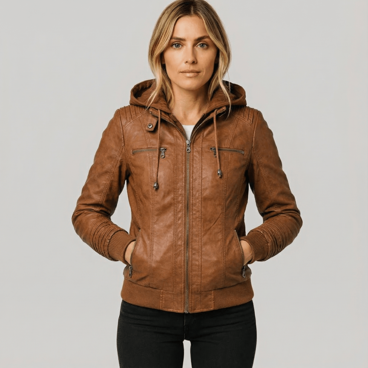 Dupont | Elegant Women's Leather Jacket