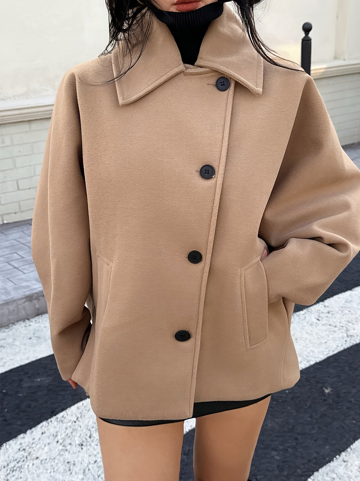 Coraline | Women's Batwing Sleeve Pea Coat
