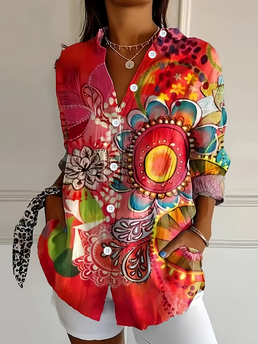 Hannah | Casual Floral Blouse