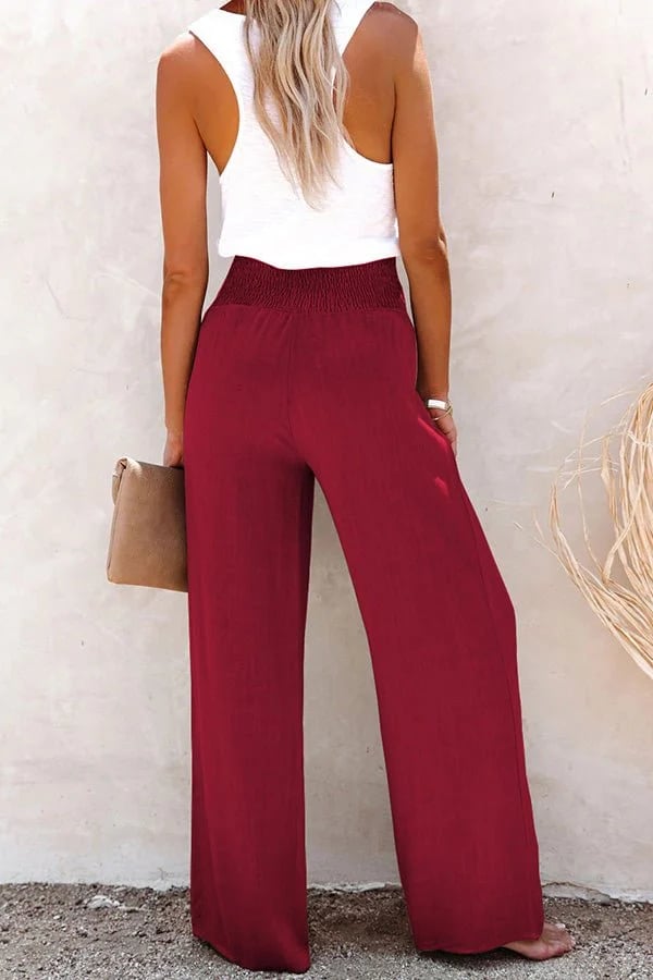 Kaweka - Pantalon décontracté à taille haute