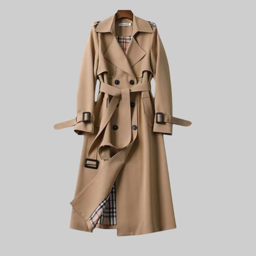 Evangelia | Women's Double-Breasted Trench Coat