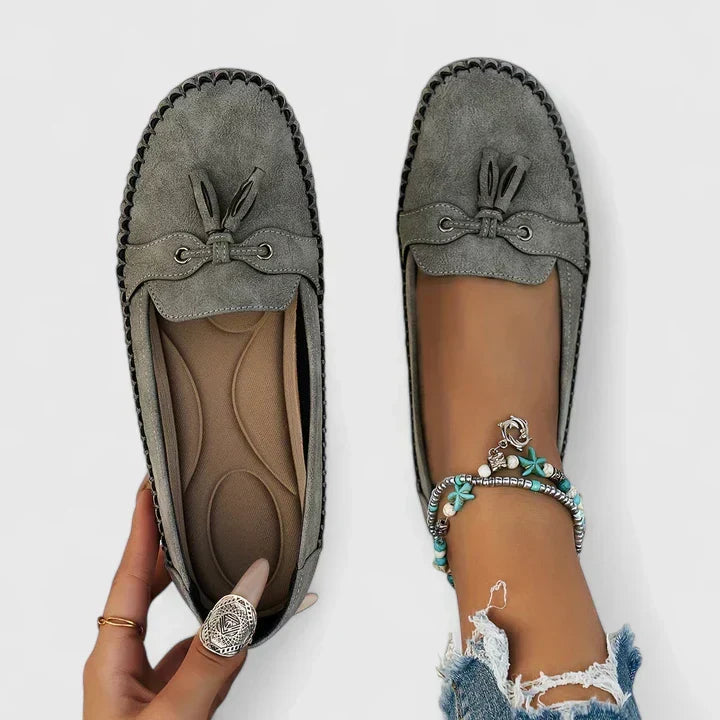 Evelynne | Women's Tassel Bow Loafer Flats