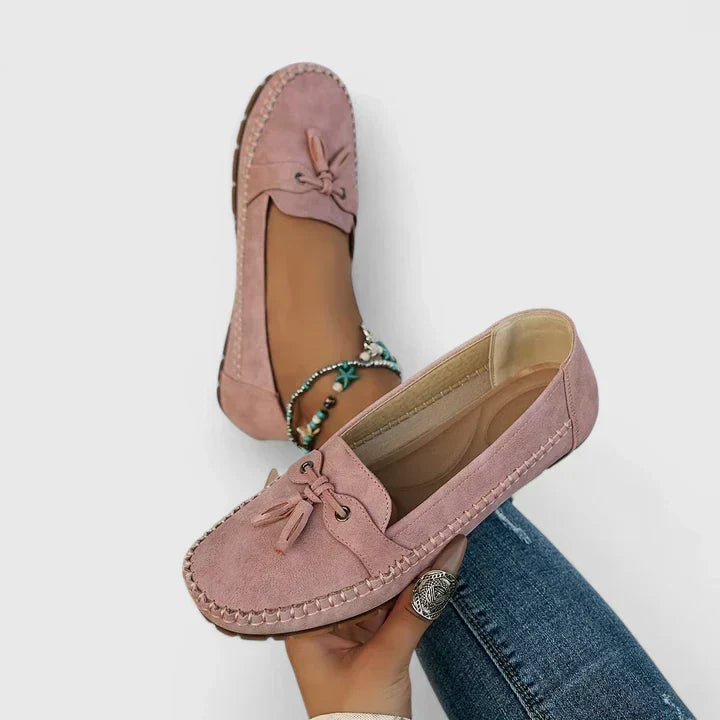 Evelynne | Women's Tassel Bow Loafer Flats