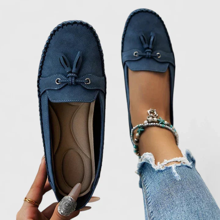 Evelynne | Women's Tassel Bow Loafer Flats