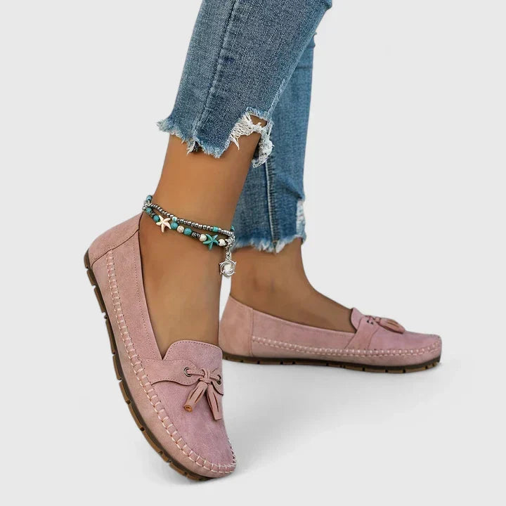 Evelynne | Women's Tassel Bow Loafer Flats