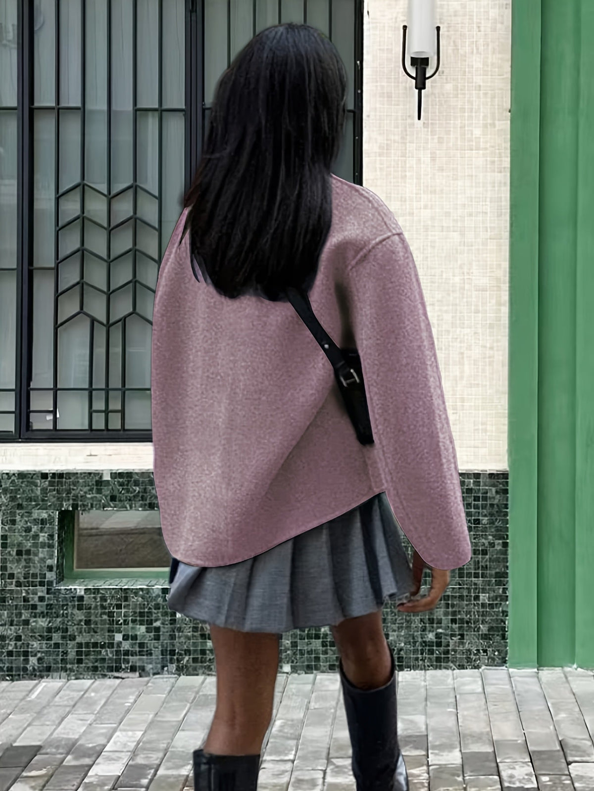 Marlowe | Women's Wool Stand Collar Pea Coat