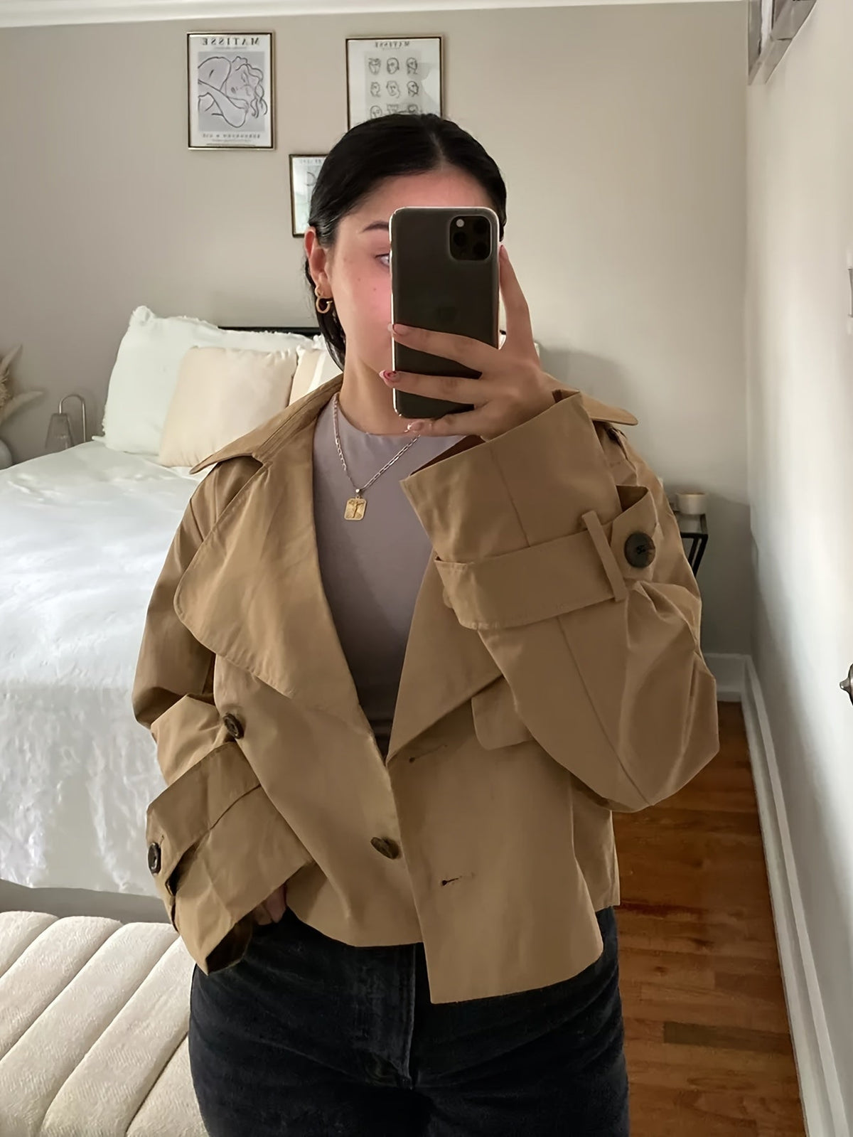 Marielle | Women's Coffee Brown Pea Coat