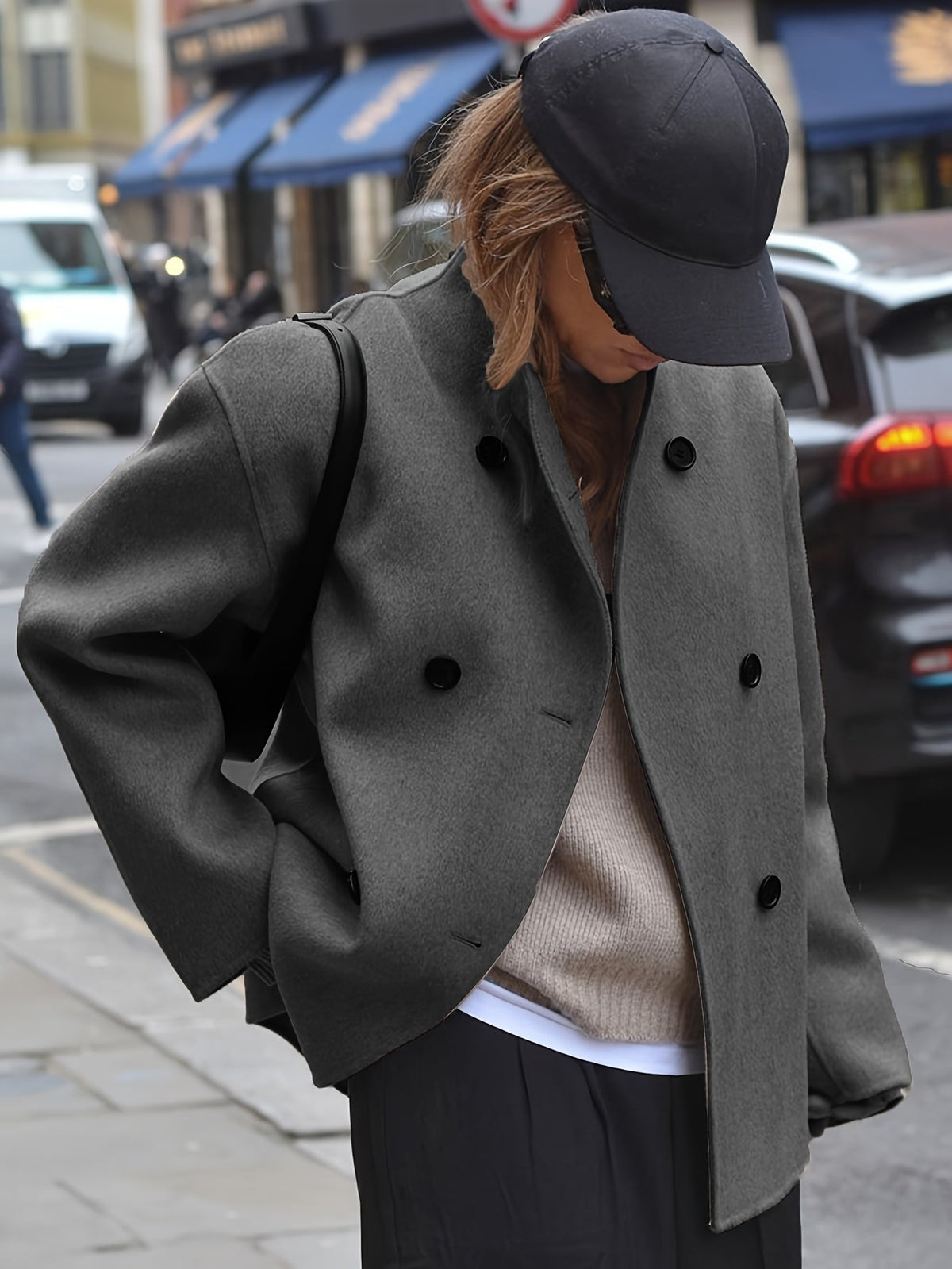 Marlowe | Women's Wool Stand Collar Pea Coat