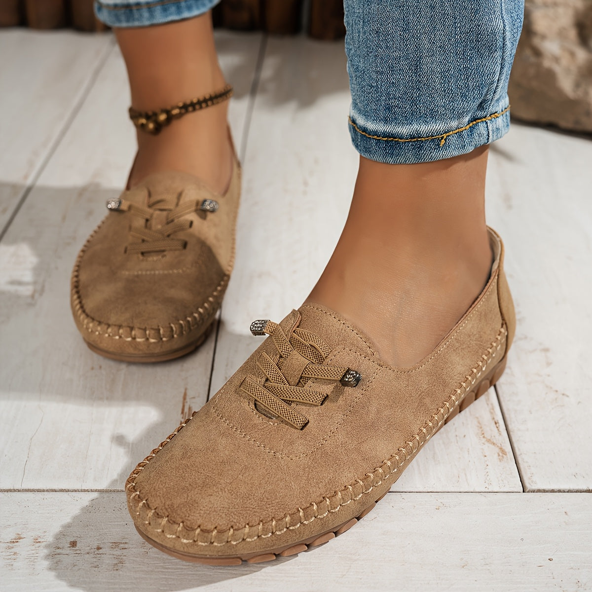 Freya | Women's Orthopedic Lace-Up Comfort Loafers
