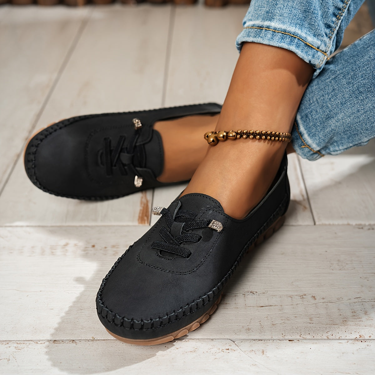 Freya | Women's Orthopedic Lace-Up Comfort Loafers