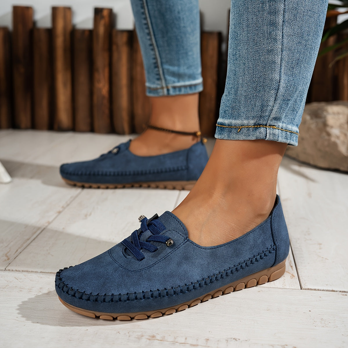 Freya | Women's Orthopedic Lace-Up Comfort Loafers