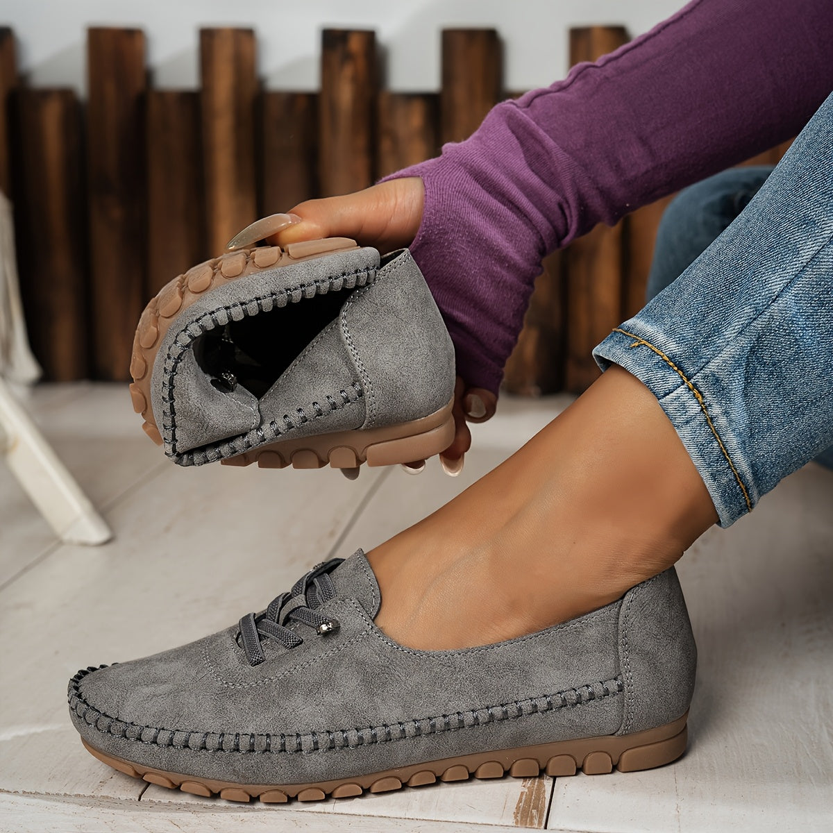 Freya | Women's Orthopedic Lace-Up Comfort Loafers