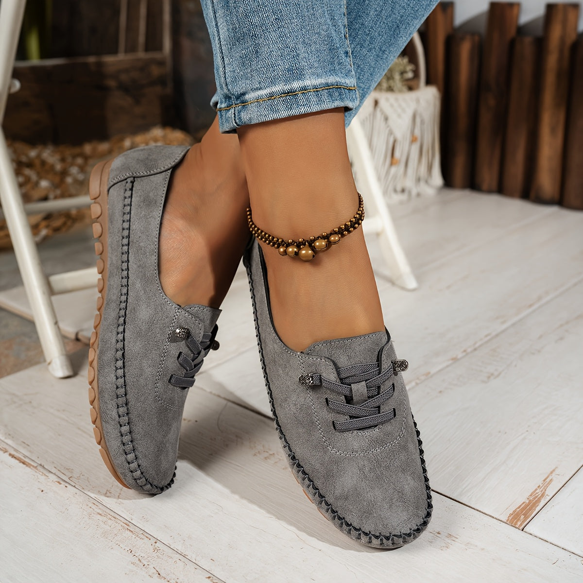 Freya | Women's Orthopedic Lace-Up Comfort Loafers