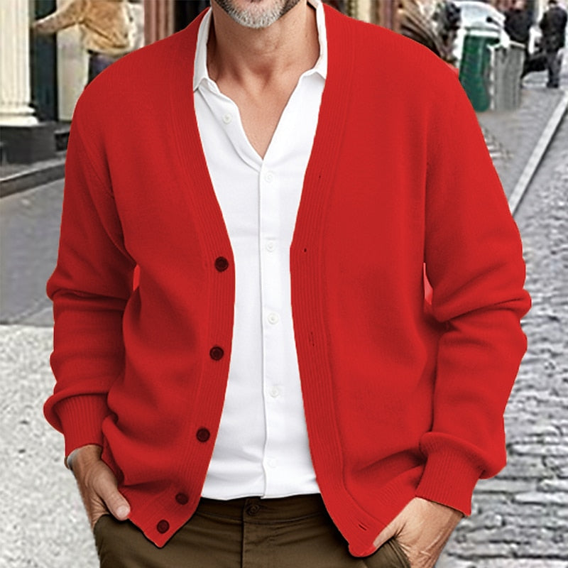 Garveth | Men's Warm Button-Front Cardigan
