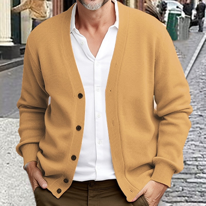 Garveth | Men's Warm Button-Front Cardigan