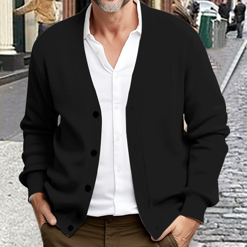 Garveth | Men's Warm Button-Front Cardigan