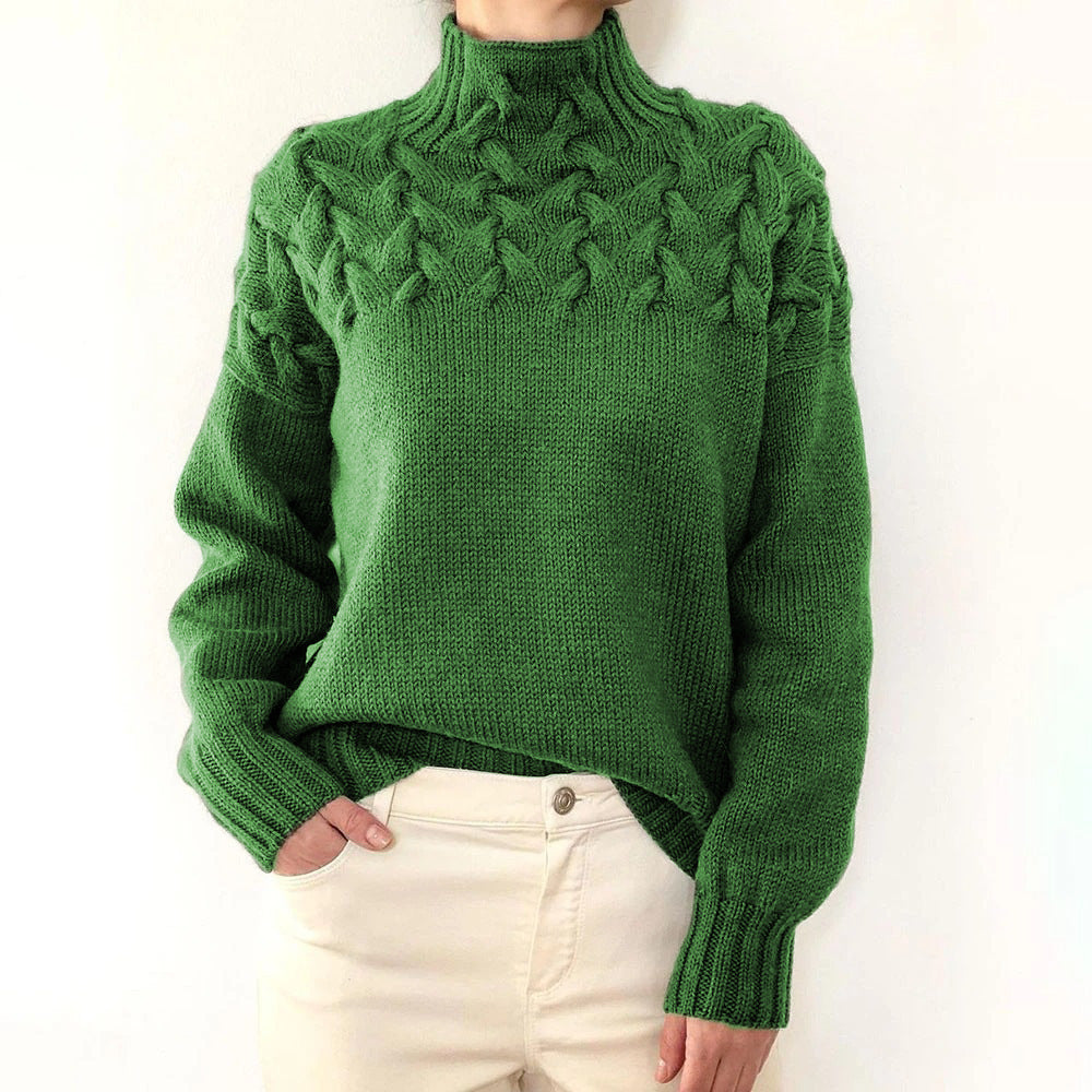 Elena | Warm Turtleneck Knit Sweater