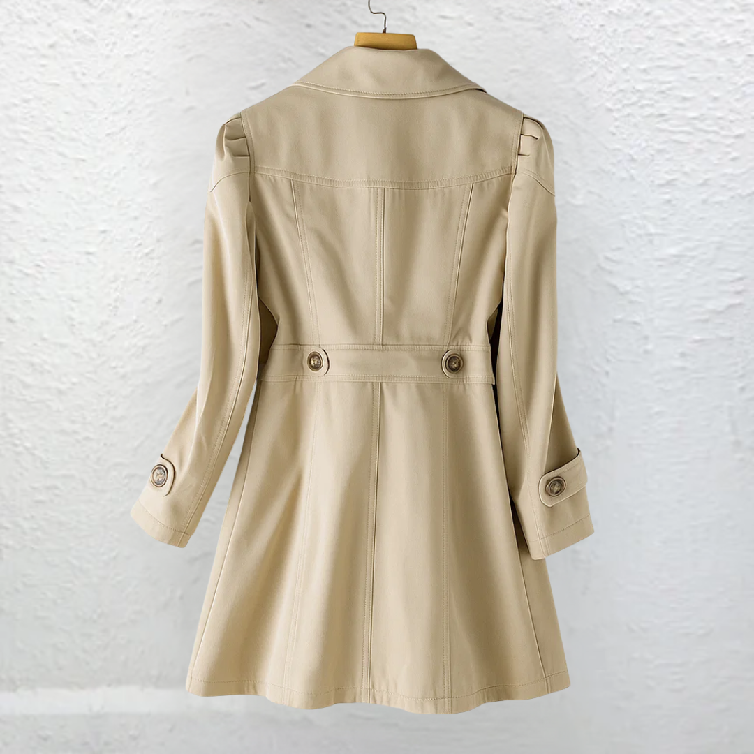 Halvaine | Women's Fit-and-Flare Trench Coat
