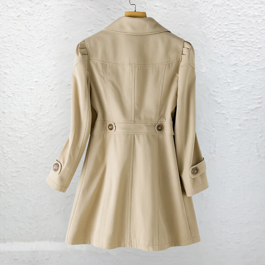 Halvaine | Women's Fit-and-Flare Trench Coat