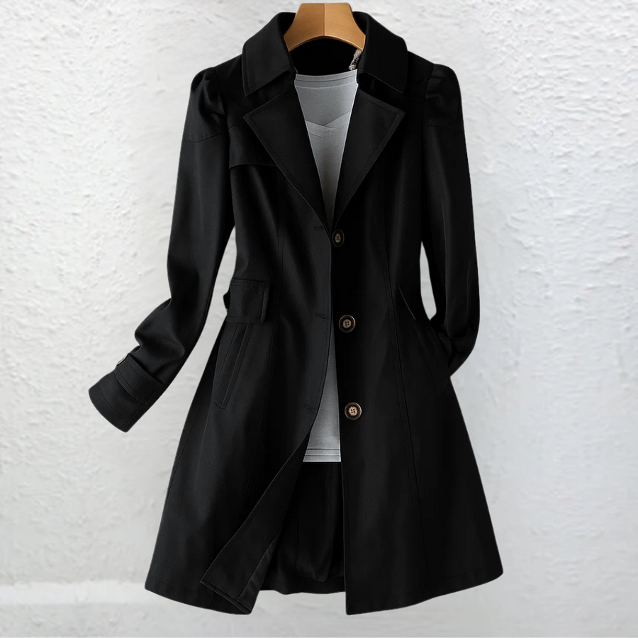 Halvaine | Women's Fit-and-Flare Trench Coat