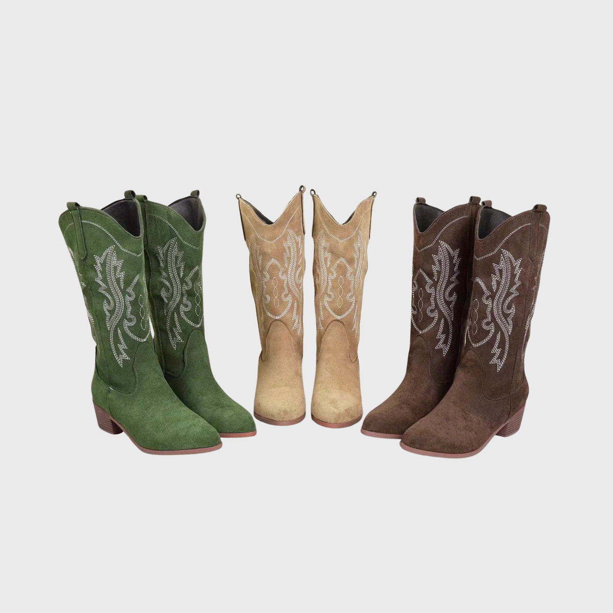 Halvera | Women's Tan Western Boots