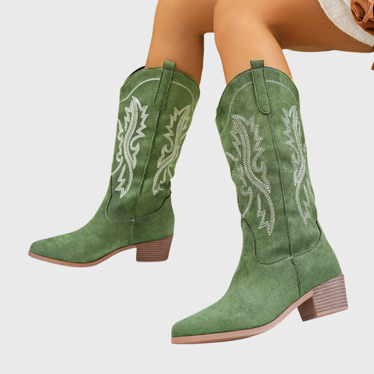 Halvera | Women's Tan Western Boots
