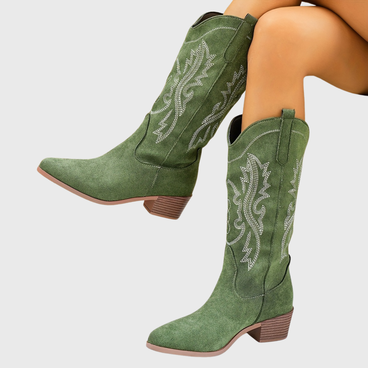 Halvera | Women's Tan Western Boots