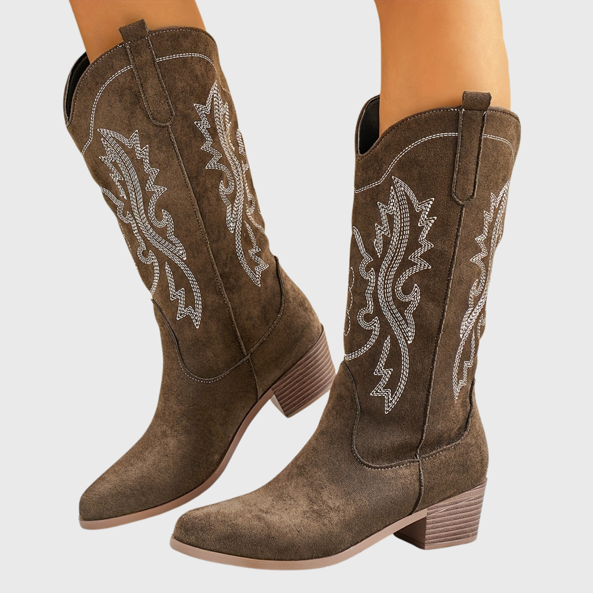 Halvera | Women's Tan Western Boots