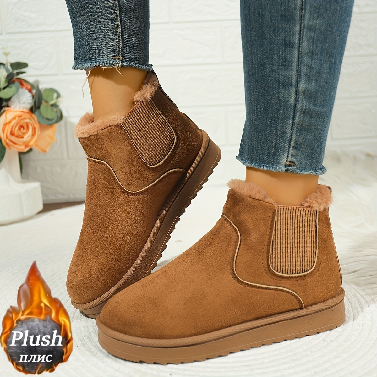 Halcyon | Women's Slip-On Winter Ankle Boots
