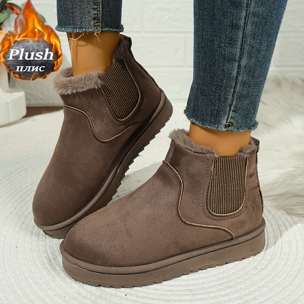 Halcyon | Women's Slip-On Winter Ankle Boots