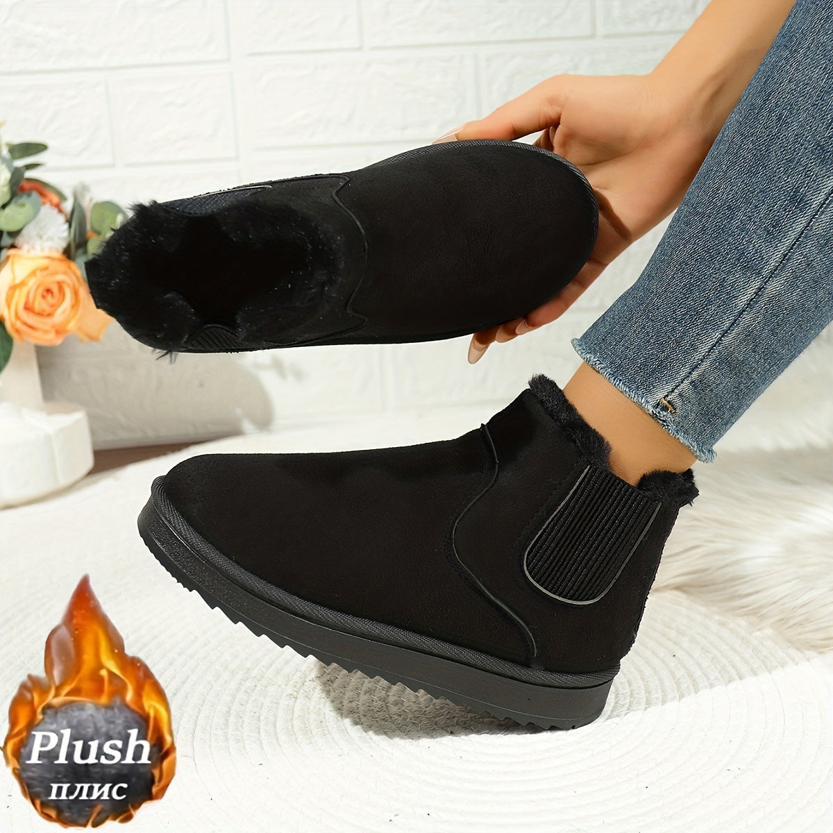 Halcyon | Women's Slip-On Winter Ankle Boots