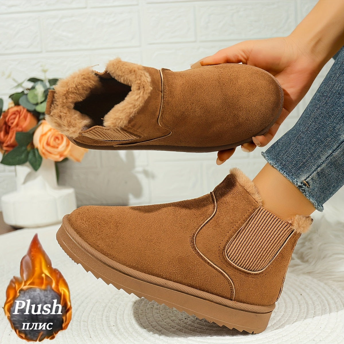 Halcyon | Women's Slip-On Winter Ankle Boots