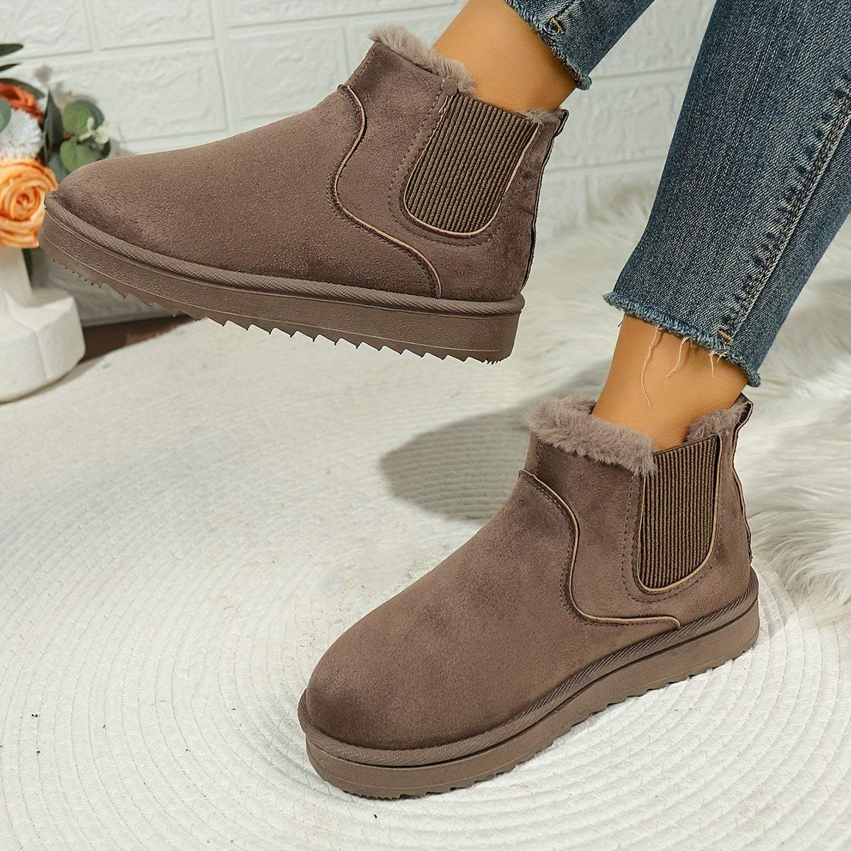 Halcyon | Women's Slip-On Winter Ankle Boots