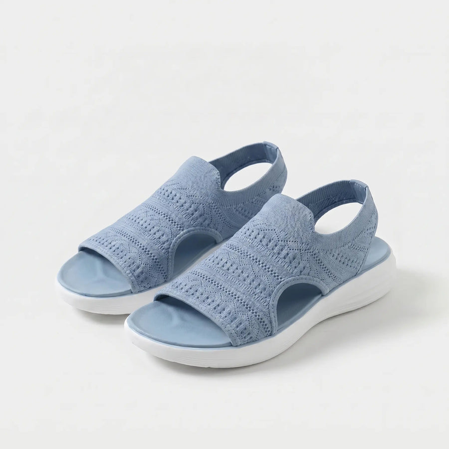 Ivana | Women's Cushioned Ergonomic Open-Toe Comfortable Slides
