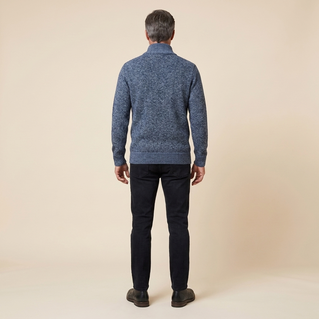 Heston | Men's Quarter-Zip Fleece Knit Sweater