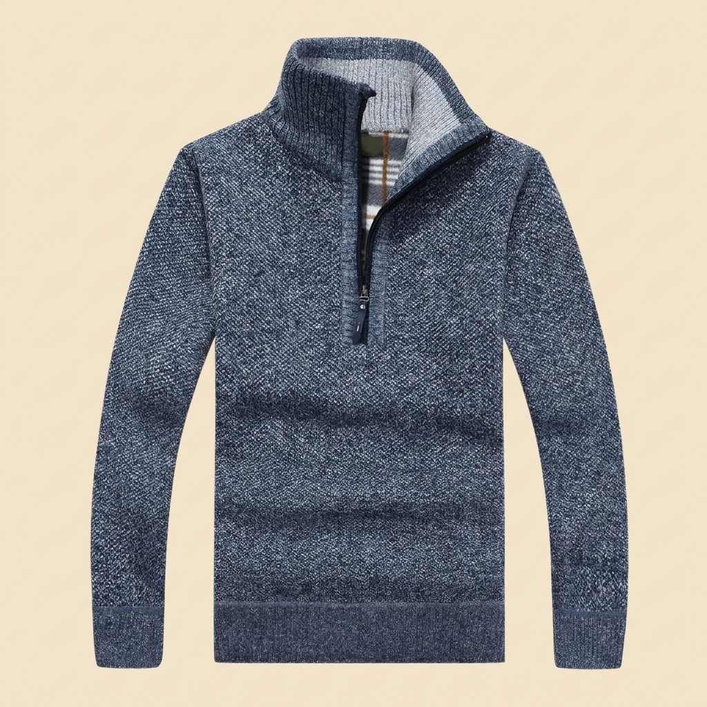 Heston | Men's Quarter-Zip Fleece Knit Sweater