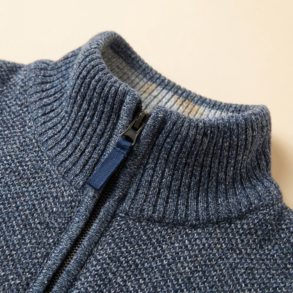 Heston | Men's Quarter-Zip Fleece Knit Sweater