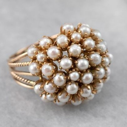 PEARL™ - Bague Perlée Incrustée