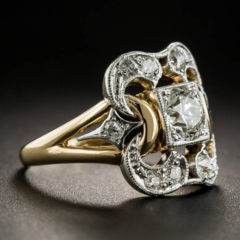 SINTA™ - Bague Vintage en Or Zirconium