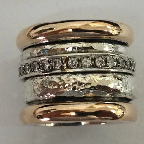 Timeless Layered Thick Yellow Ring | Gold