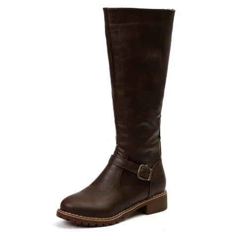 Abigail | Women's Knee High Buckle Riding Boots