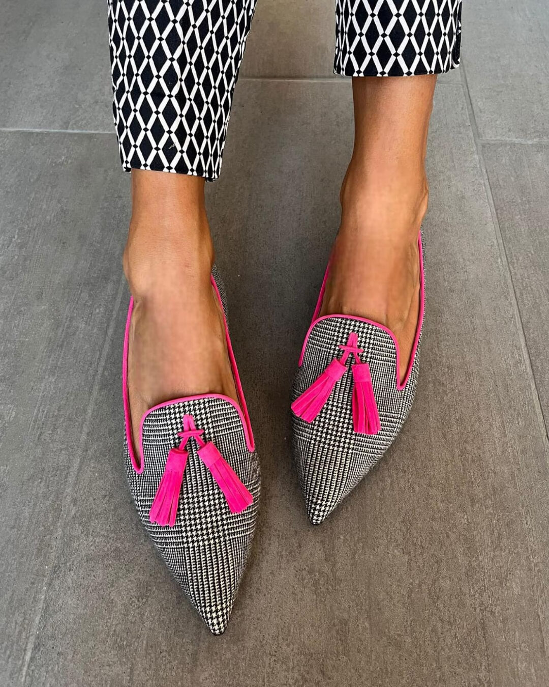 Josephine | Women's Tassel Pointed Toe Loafers