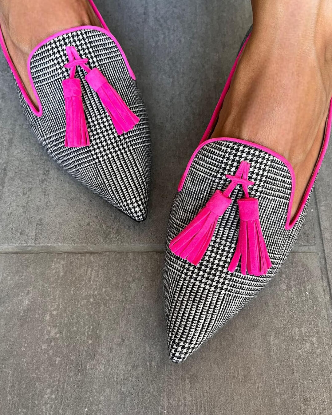 Josephine | Women's Tassel Pointed Toe Loafers